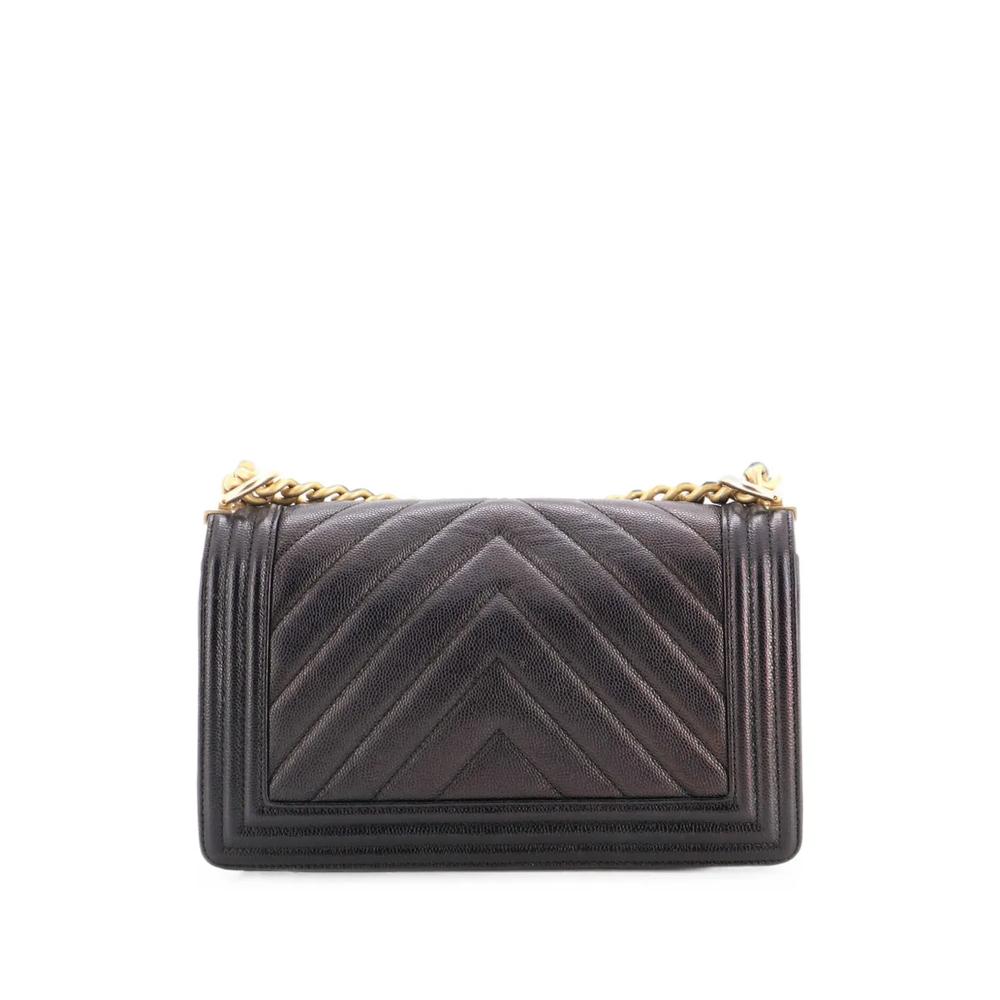 Сумка на плечо Boy Flap Bag Chevron Calfskin Old среднего размера 2