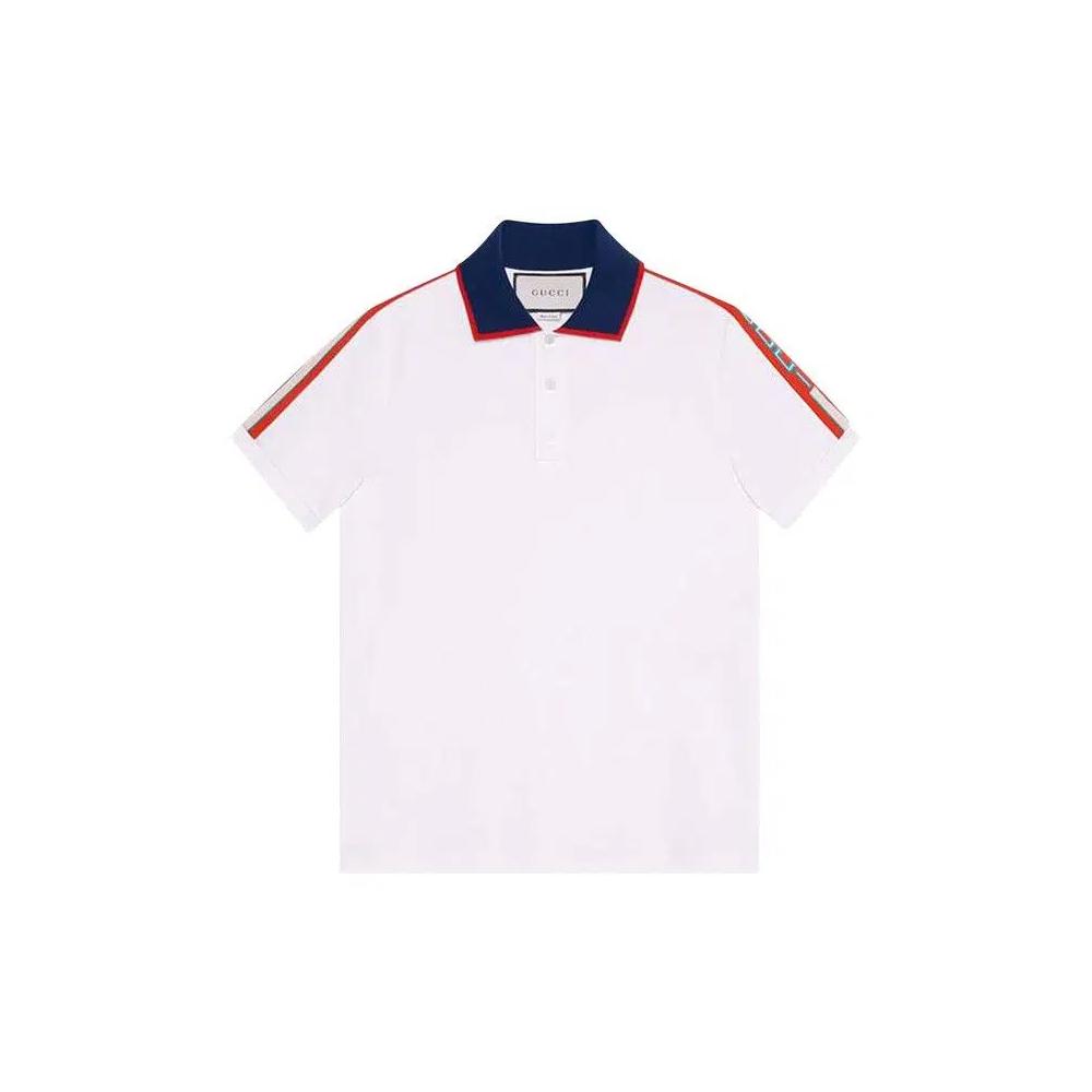 Поло Gucci Polo With Stripe 'Белый' 1