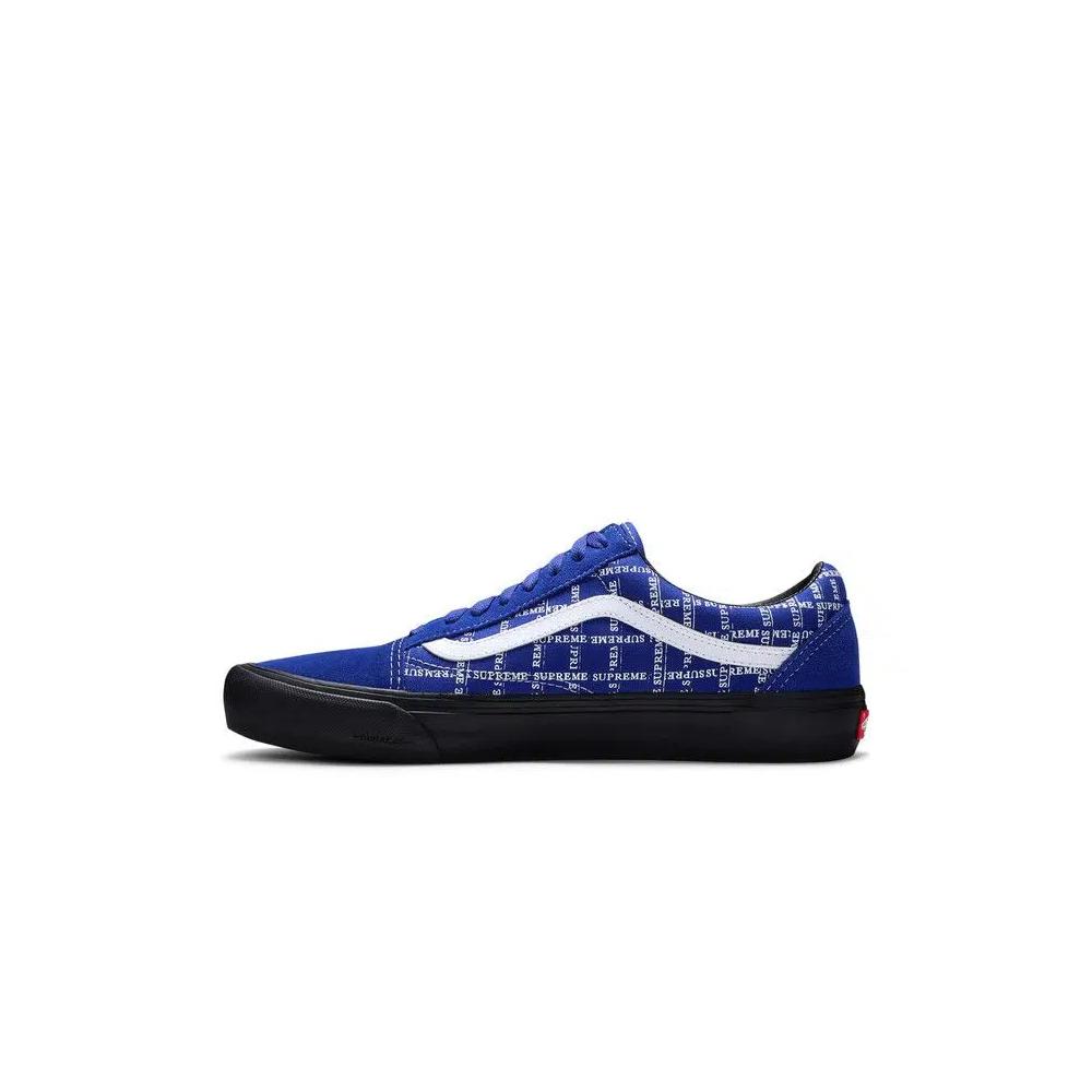 Кроссовки Supreme x Vans Old Skool Pro 'Logo Pattern - Royal' 3