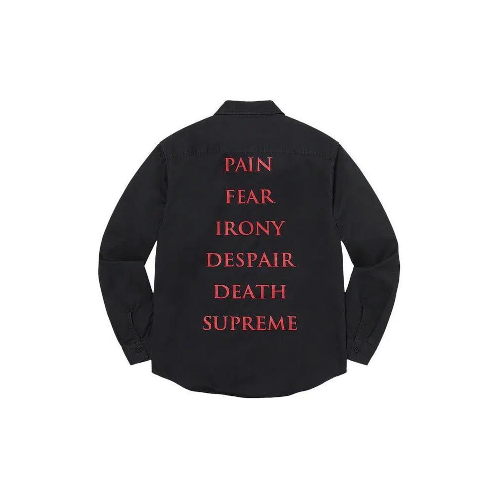 Овершерты Supreme x The Crow Work Shirt 'Black' 2