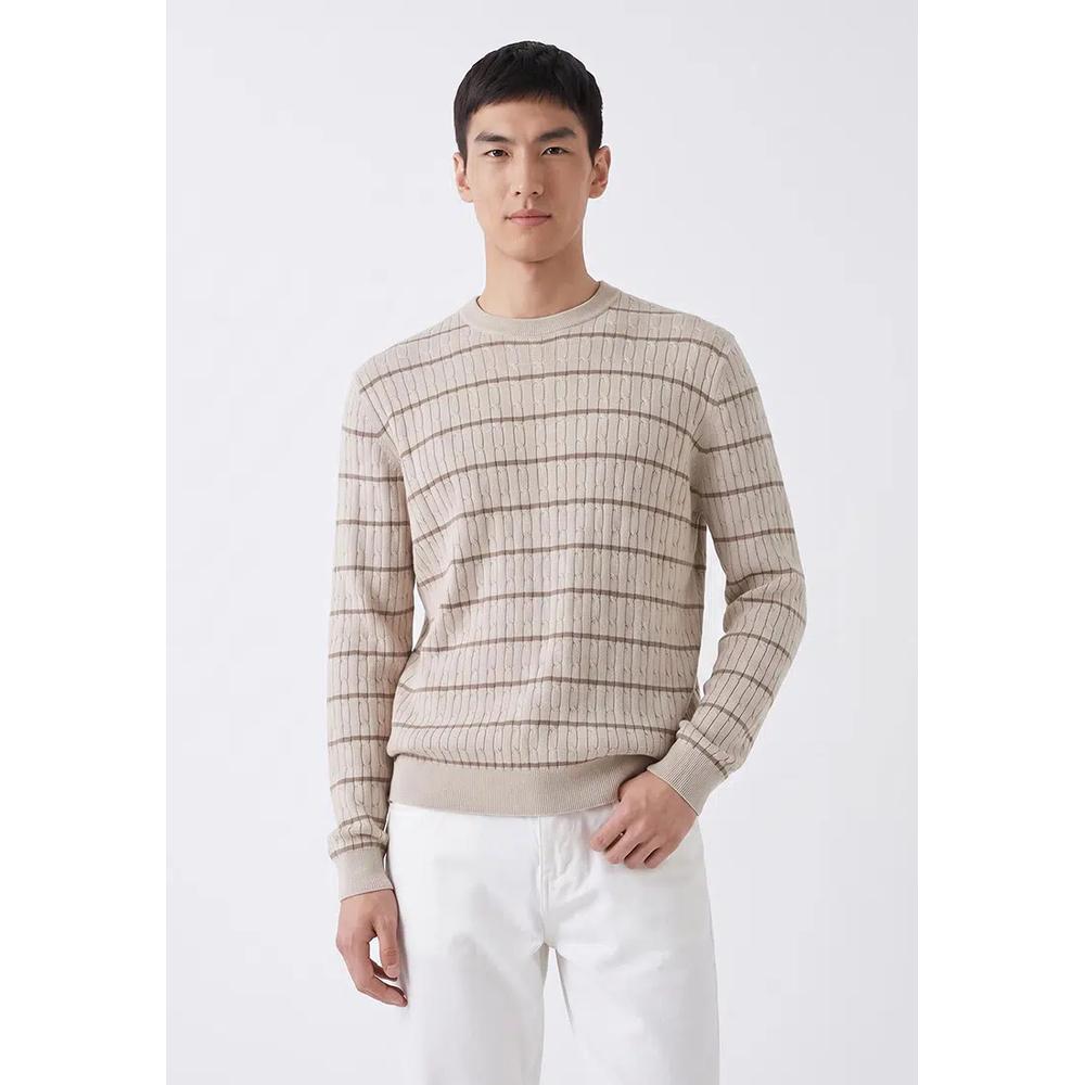 Джемпер с косами 1