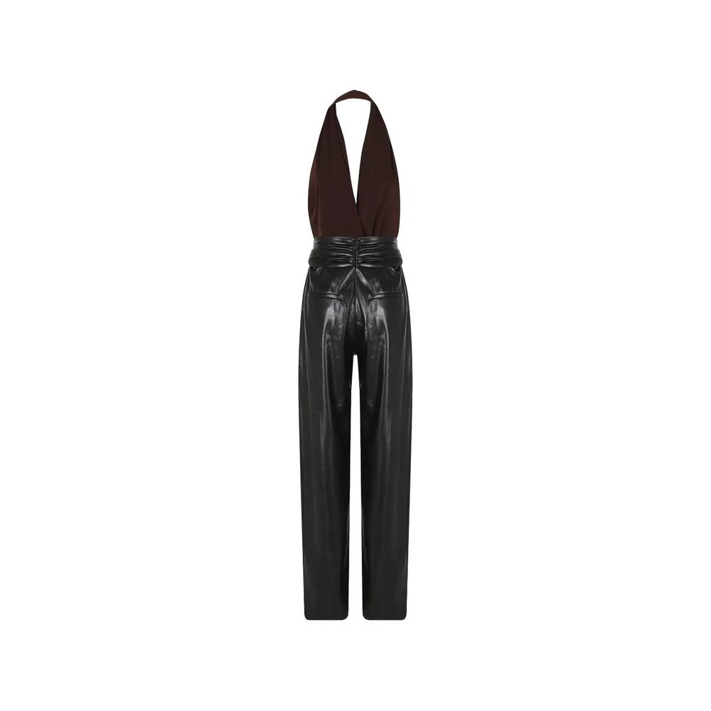 halterneck draped jumpsuit 2