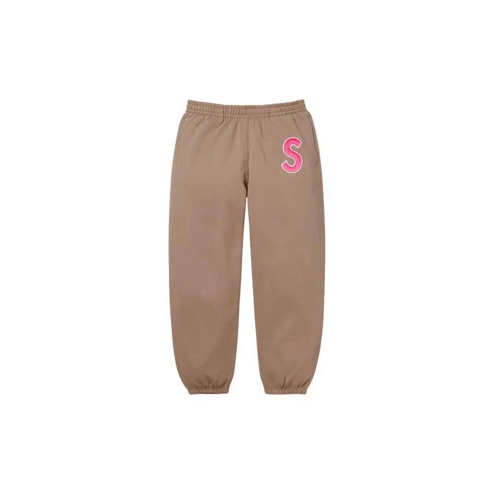 Штаны Supreme S Logo Sweatpant 'Dusty Brown' 1