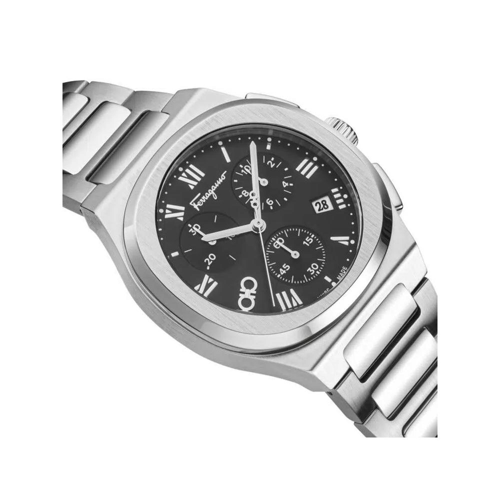 Часы Ferragamo Elliptical Chronograph Watch 'Stainless Steel' 3
