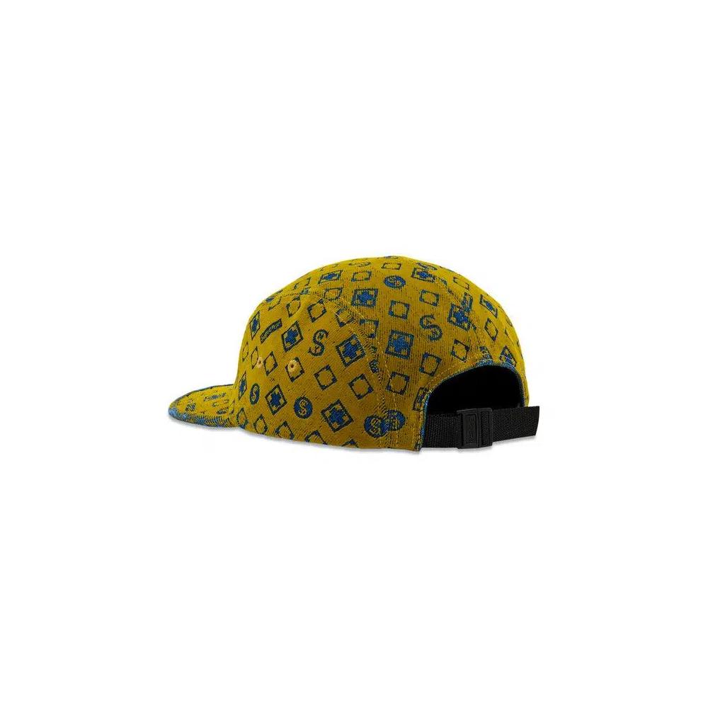 Кепки Supreme Flocked Denim Camp Cap 'Mustard' 3