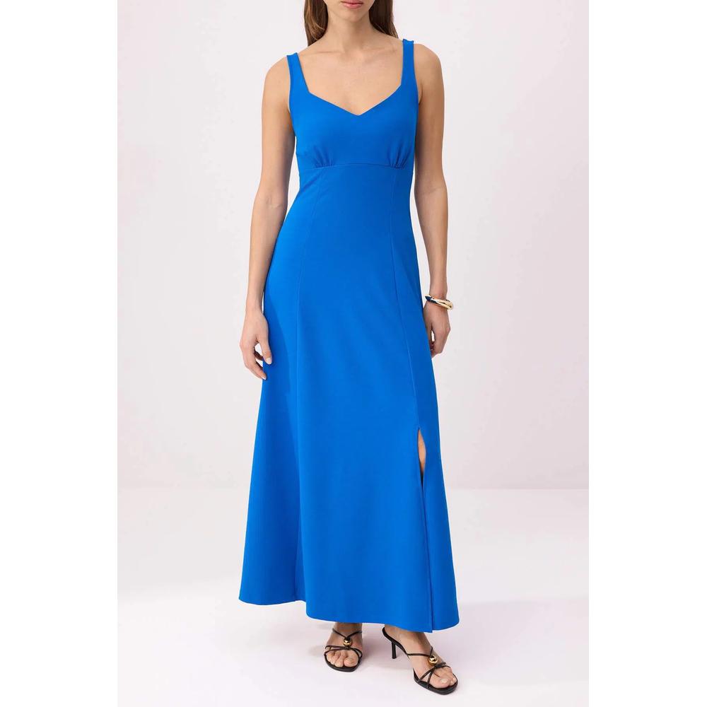 Макси-платье Saks A-Line/A Bell Form Sweetheart Neck Sleeveless Maxi Scuba Crepe Knitted Dress Twoss26El00262 3