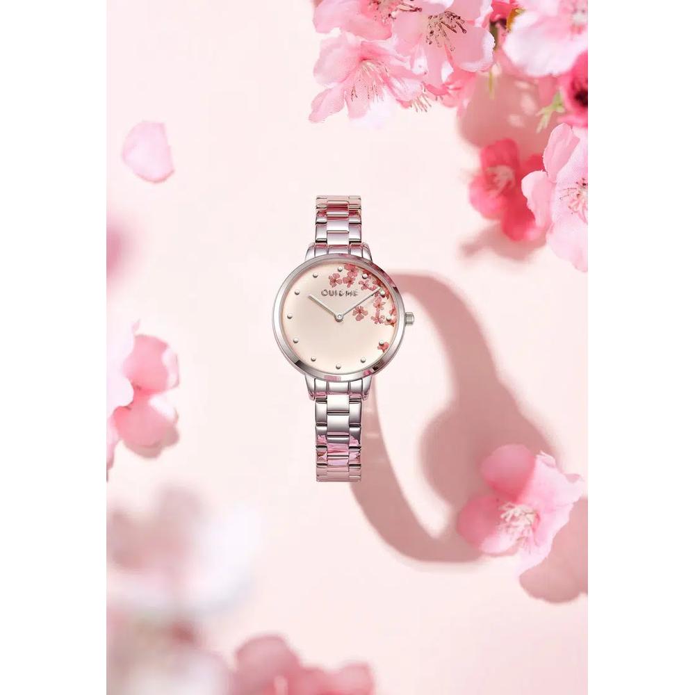 [Экологичные часы] Oui & Me Fleurette 34mm женские с металлическим браслетом кварцевые часы ME010371 2