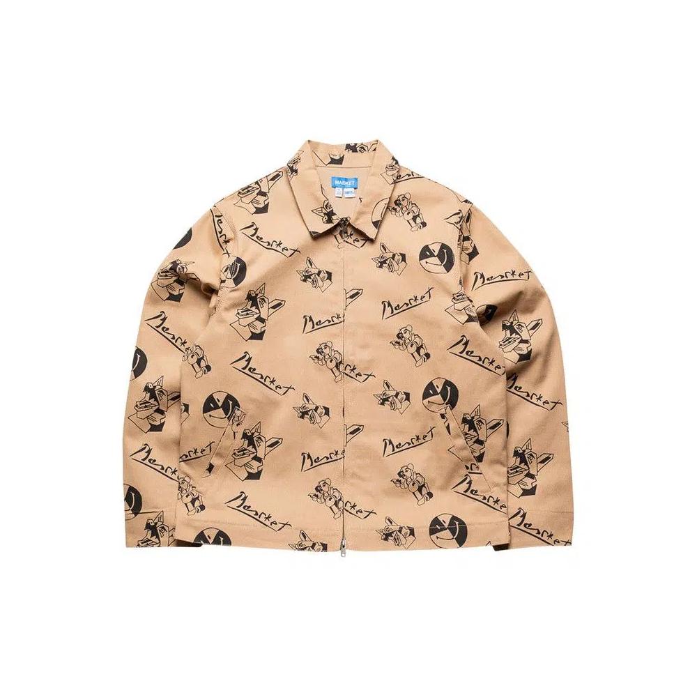 Куртки Market Smiley Cubism Work Jacket «Khaki» 1