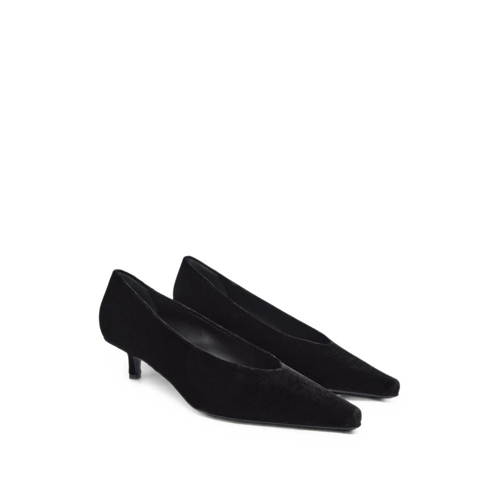 Giada velvet kitten-heel pumps 2