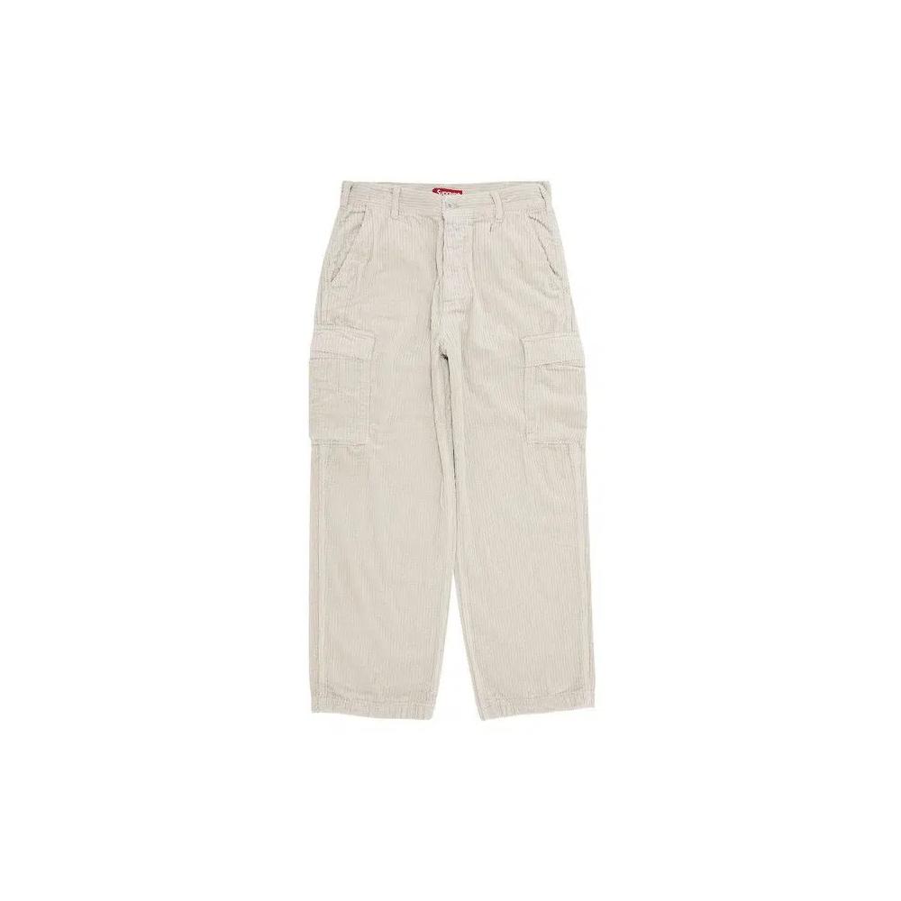 Карго-штаны Supreme Wide Wale Corduroy Cargo Pant 'Stone' 1
