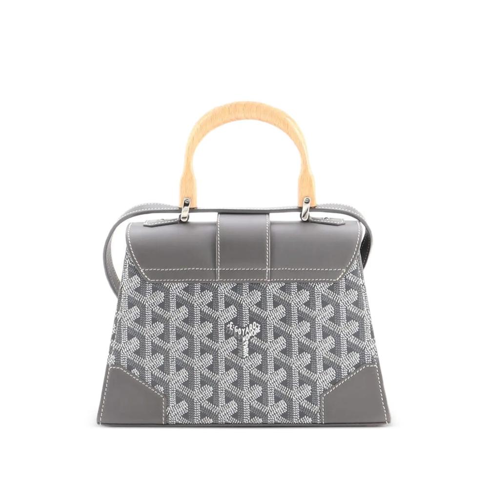 Сумка-сэтчел Structured Saigon Top Handle Bag Coated Canvas with Leather размера мини 2
