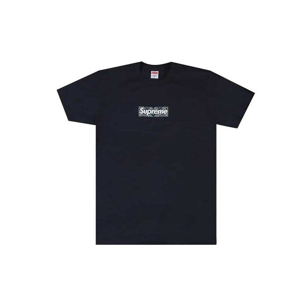 Футболки Supreme Bandana Box Logo Tee 'Navy' 1