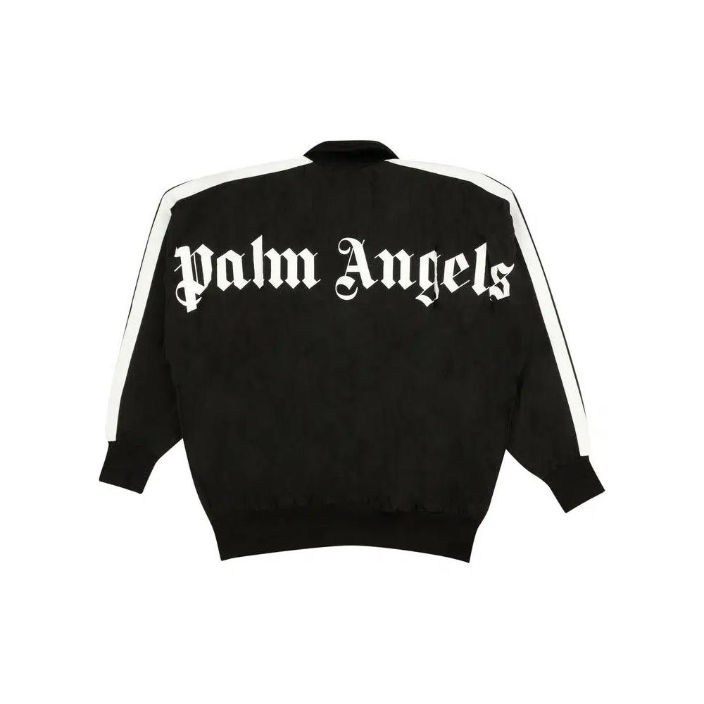 Трековые куртки Palm Angels Over Logo Zip Up Track Jacket 'Black' 2
