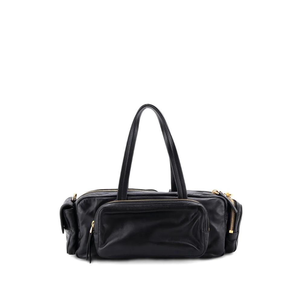 Multi Pocket Leather shoulder bag 2