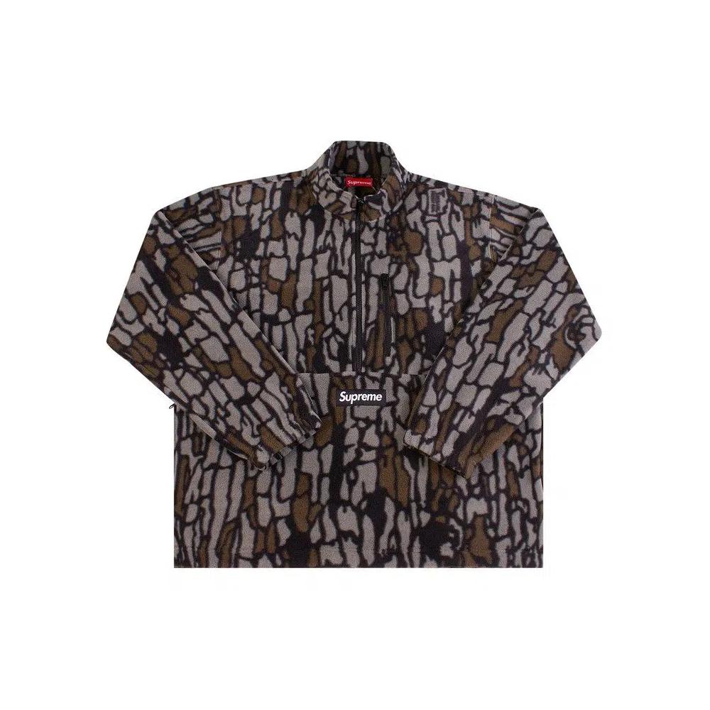 Полузастёжки Supreme x Polartec Half Zip Pullover 'Olive Treebark Camo' 1