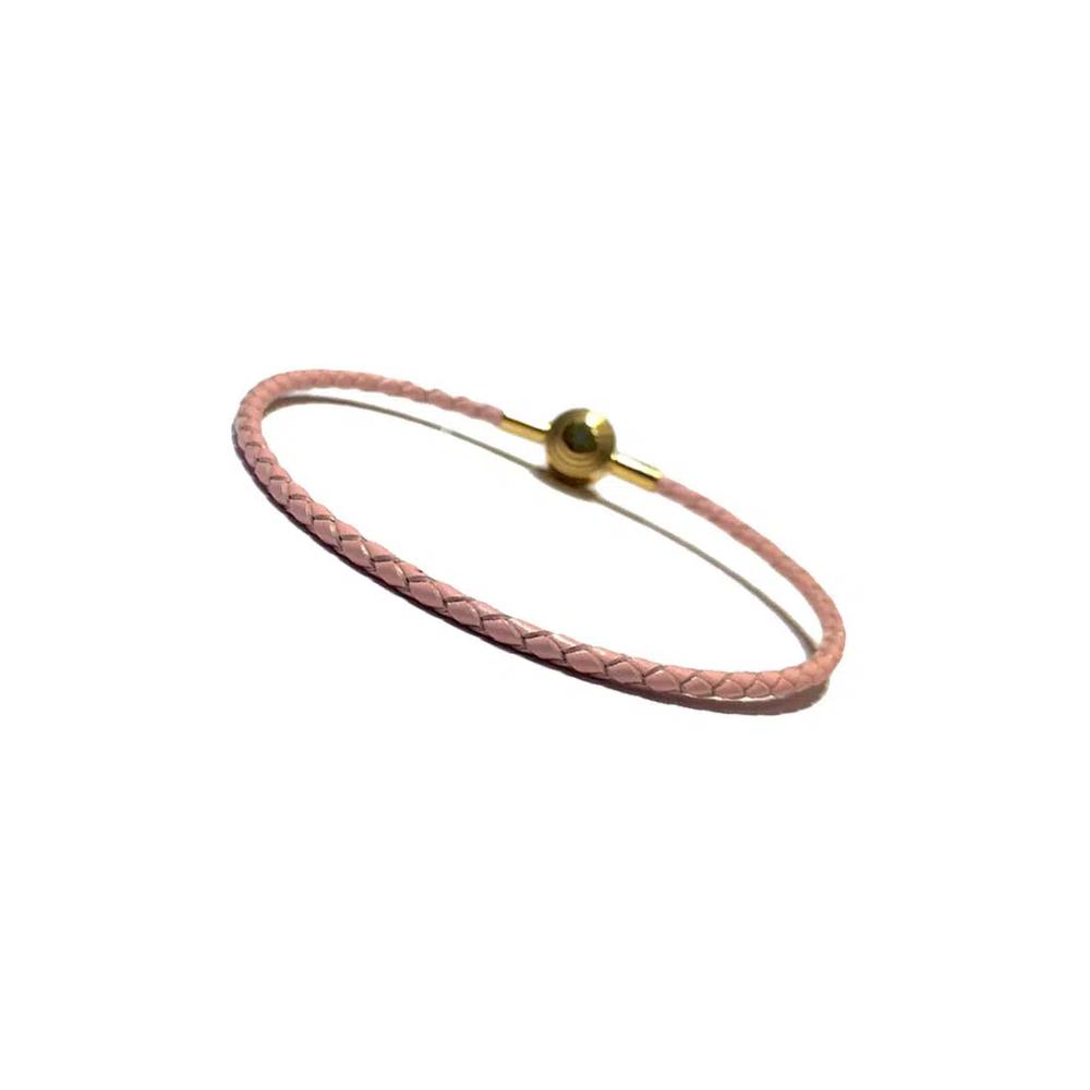 LITZ Кожаный браслет (2.5mm) BR03pink 2