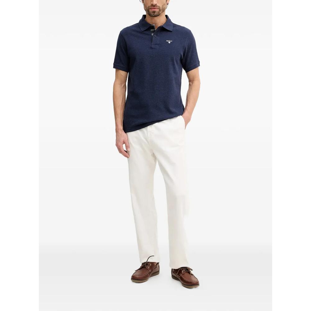 Tartan Pique buttoned logo polo shirt 2