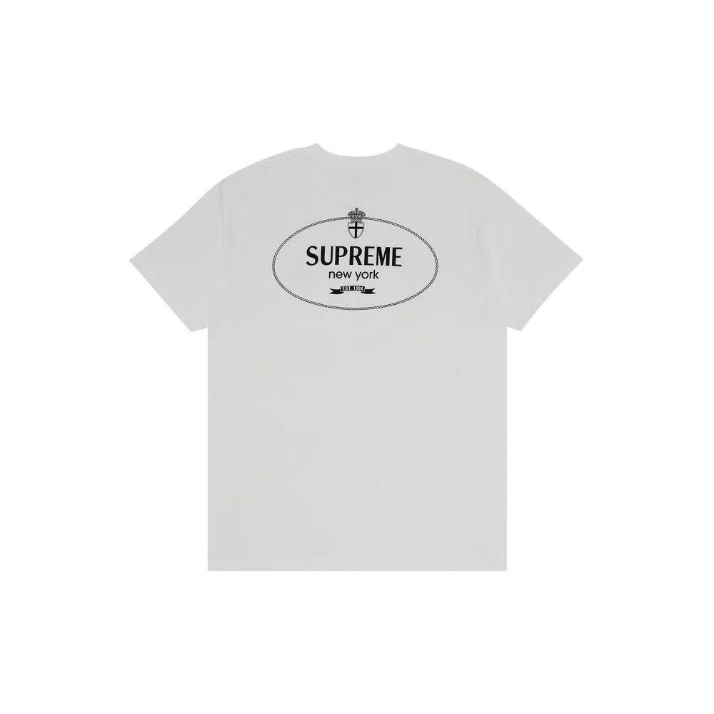Футболки с коротким рукавом Supreme Crest Tee 'Белый' 2