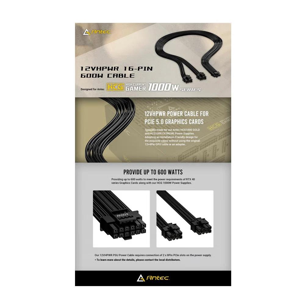 Antec 450W 12VHPWR PSU Power Cable（for NE850G-M ) 1
