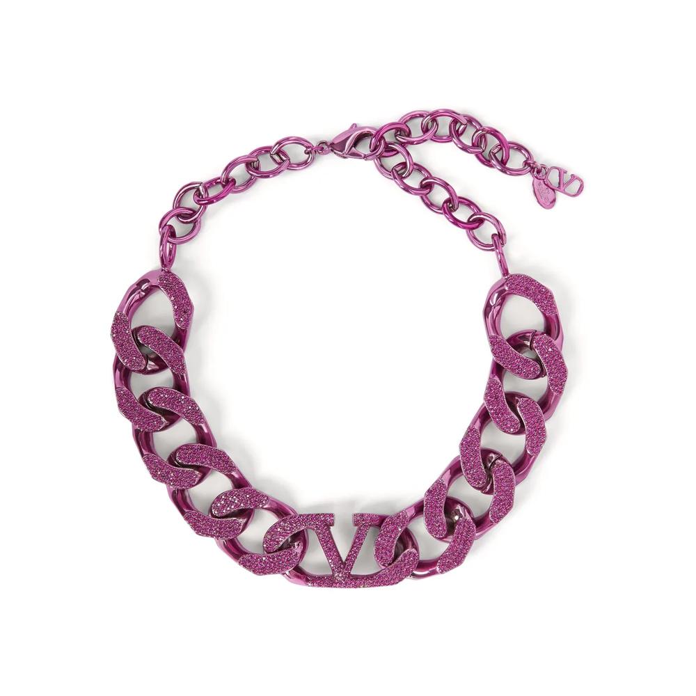 VLogo Signature curb-chain necklace 1