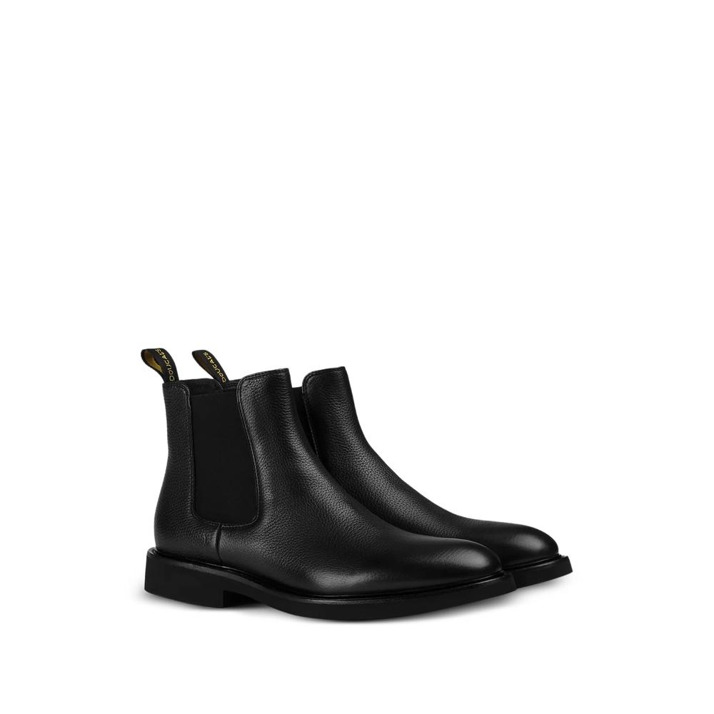 logo-print grainy Chelsea boots 2