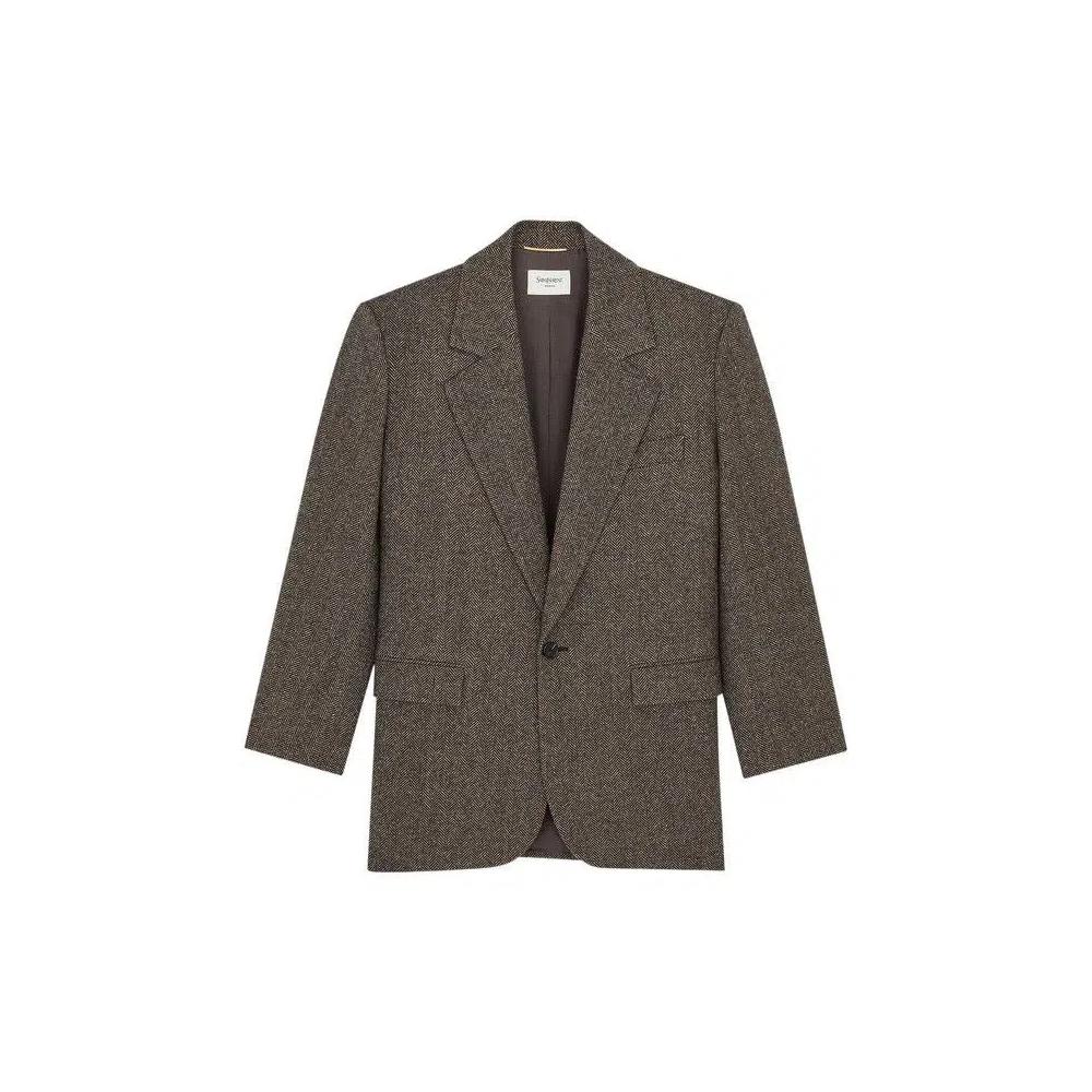 Пиджак Saint Laurent Veste 'Brown' 1