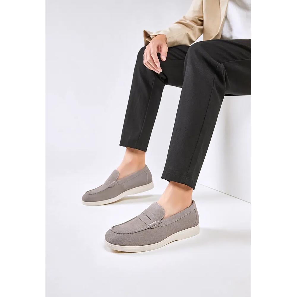 Cow Suede Лоферы-пенни KB8848-2 5