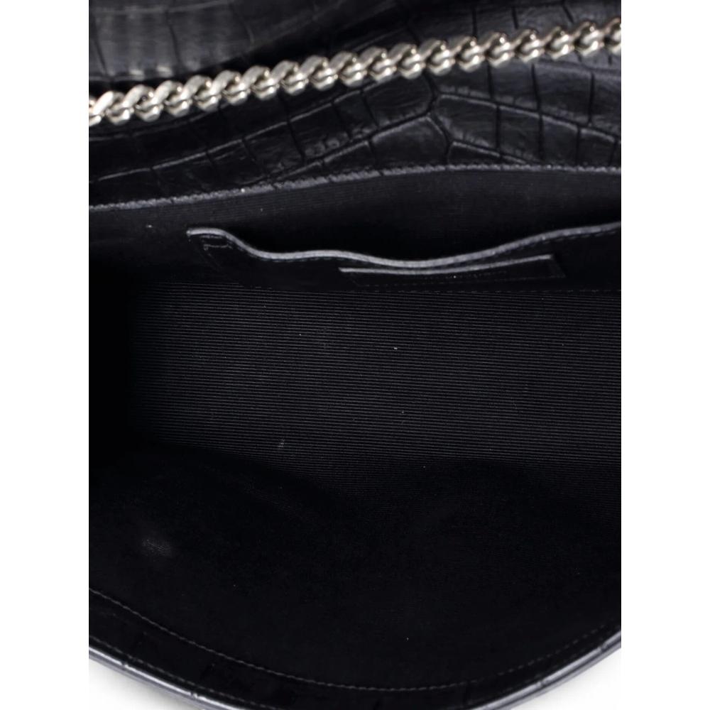 Classic Monogram Tassel Crocodile Embossed Leather Medium crossbody bag 5