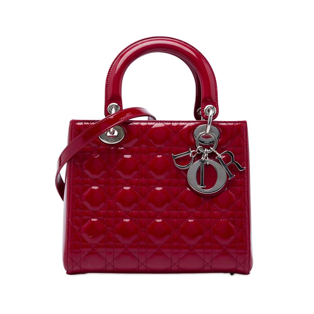 2012 Medium Patent Cannage Lady Dior satchel 1