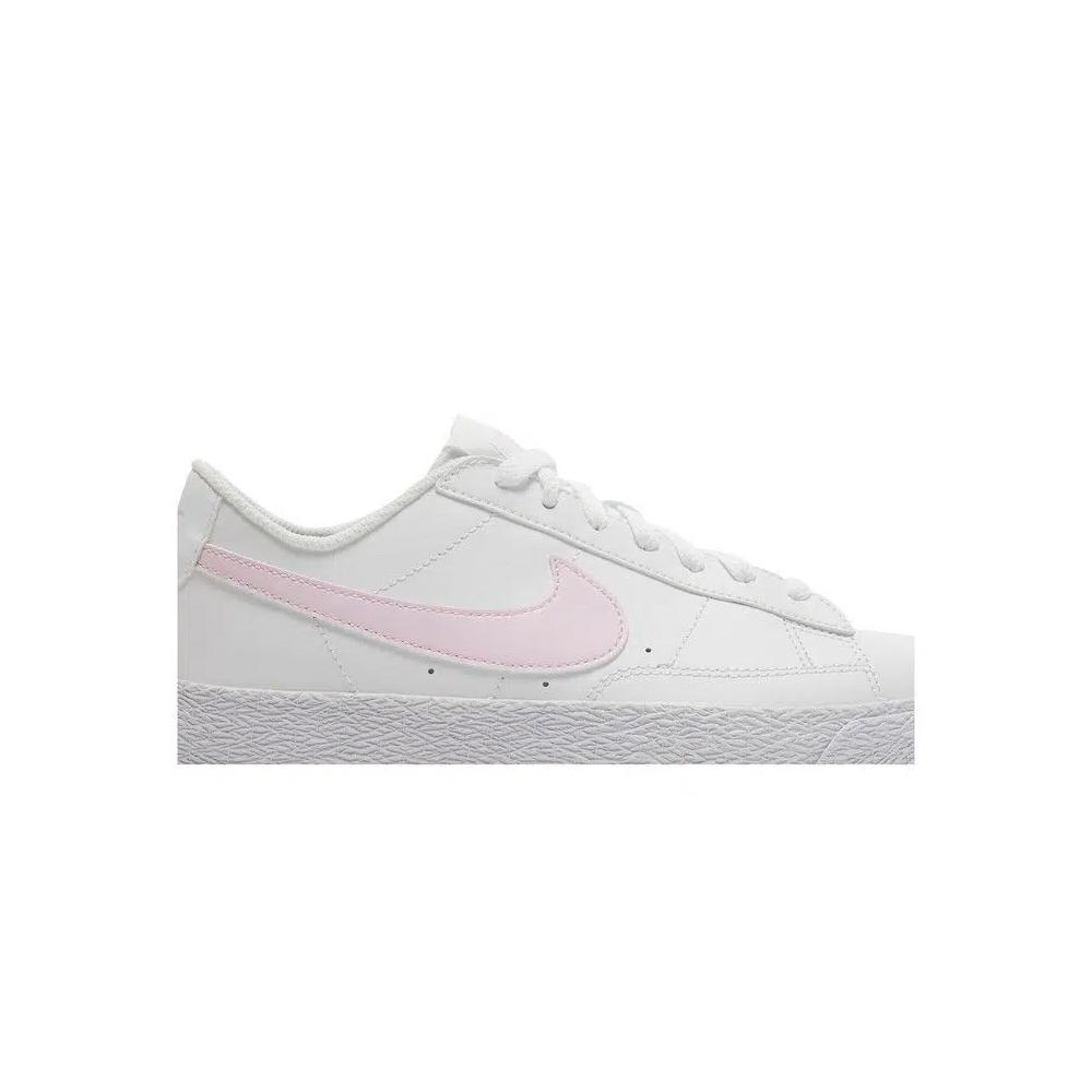 Кроссовки Nike Blazer Low GS «Белый Розовая пена» 2