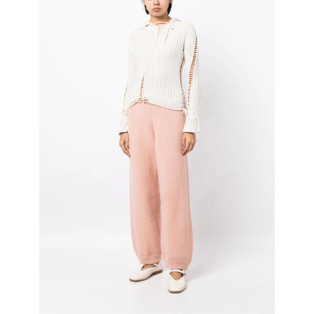 ribbed knitted trousers 2