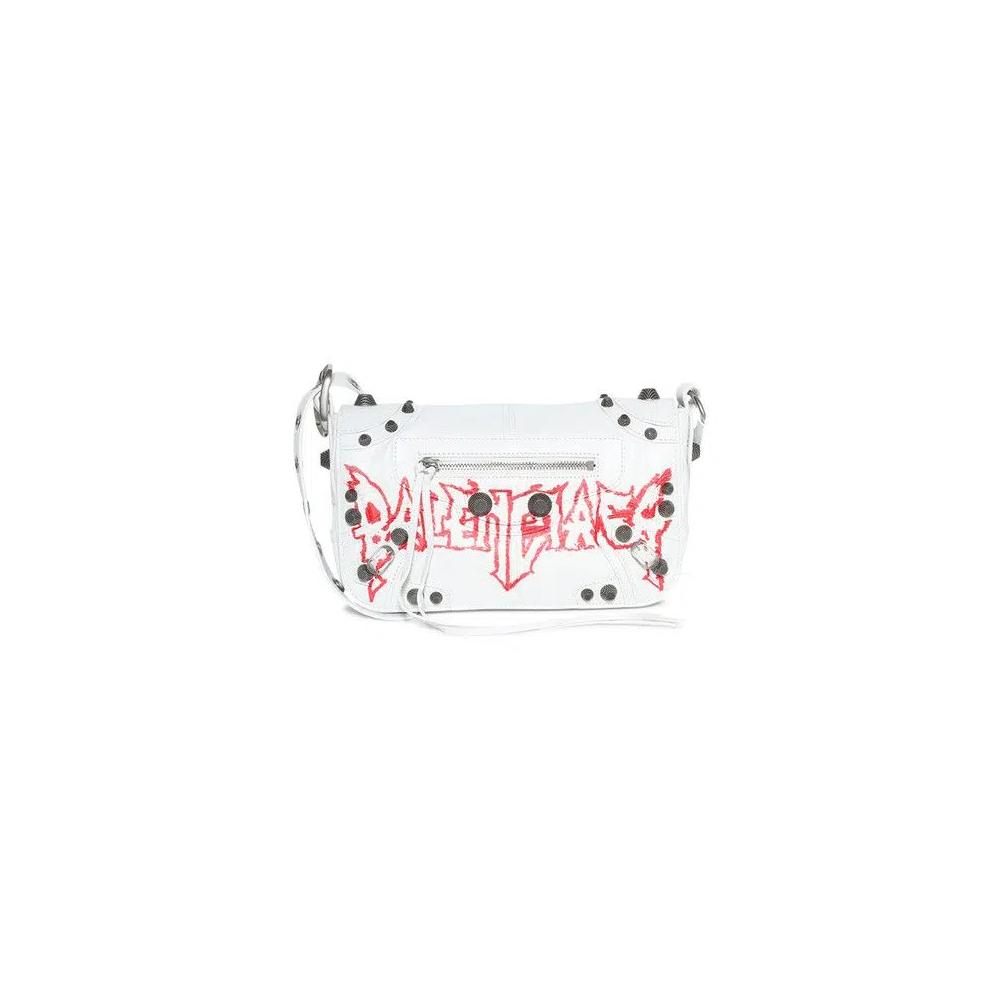 Сумки через плечо Balenciaga Le Cagole Flap Shoulder Bag 'Optic White' 1