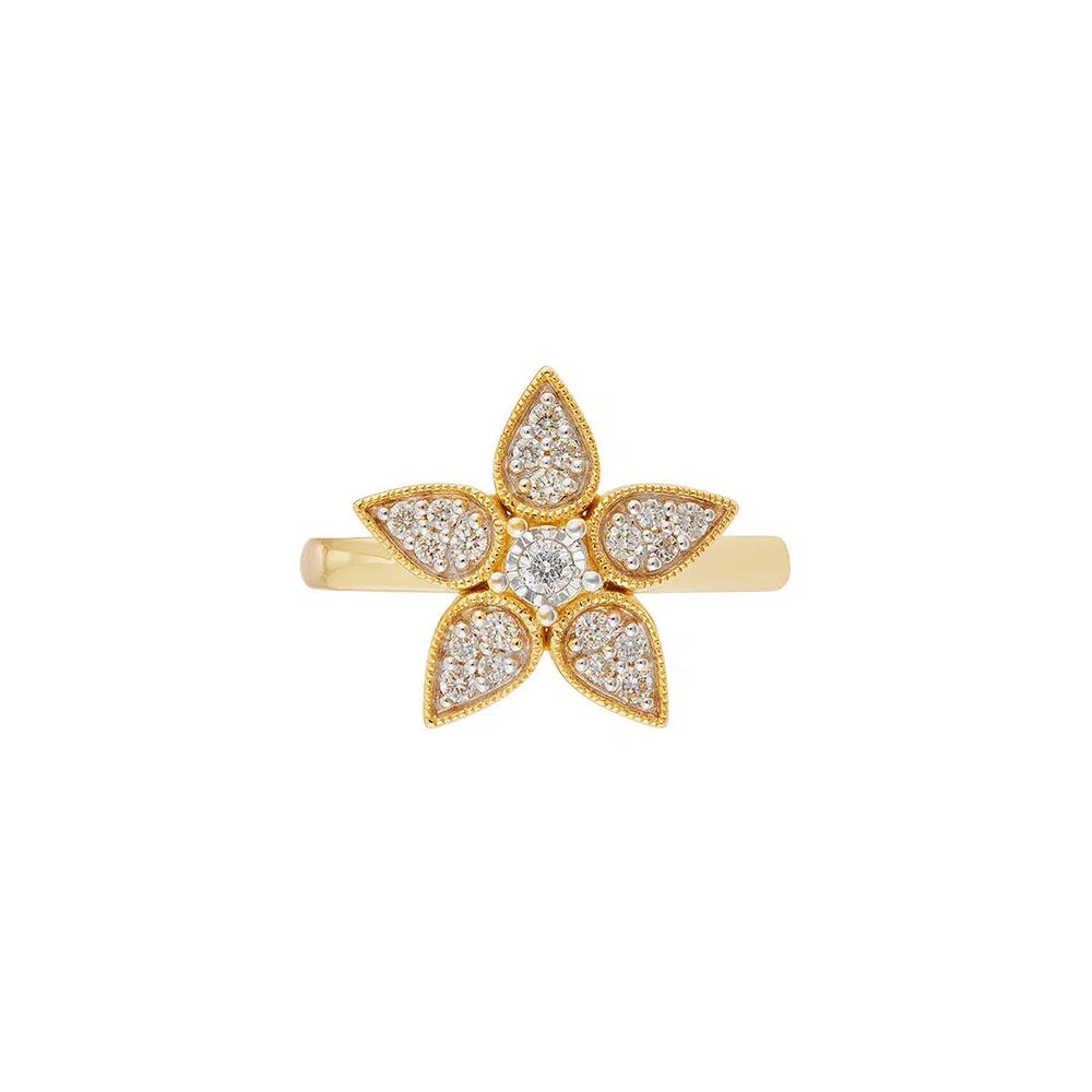 HABIB Бриллиантовое кольцо из желтого золота 375/9K 274320126(R) 2