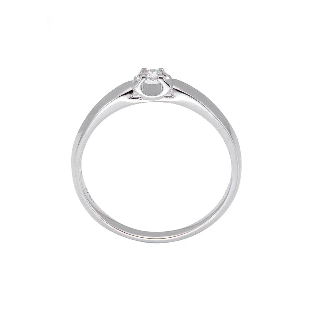 LITZ 18K Белое золото Кольцо с бриллиантом SJ-RDX17077 2