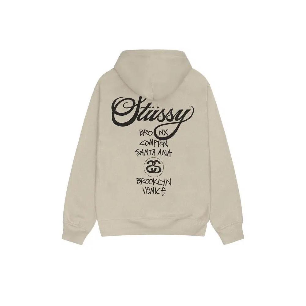 Худи Stussy World Tour Hoodie 'Khaki' 2