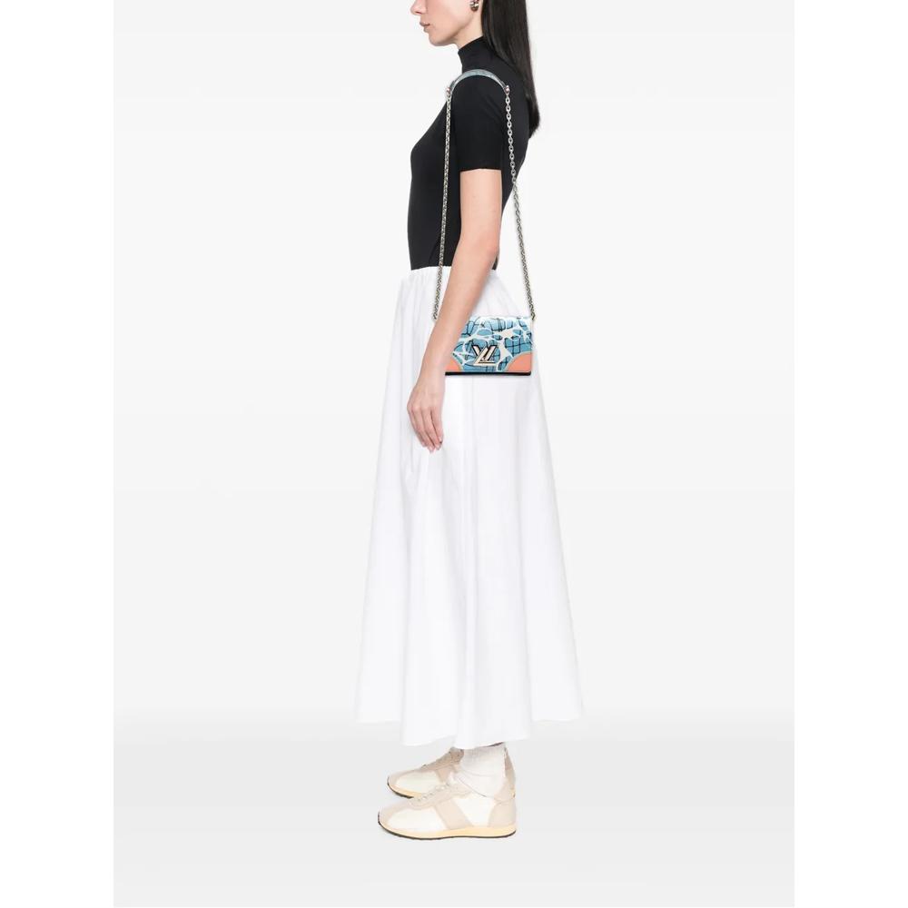 Сумка через плечо Epi Aqua Twist Wallet on Chain (2015 год) 2