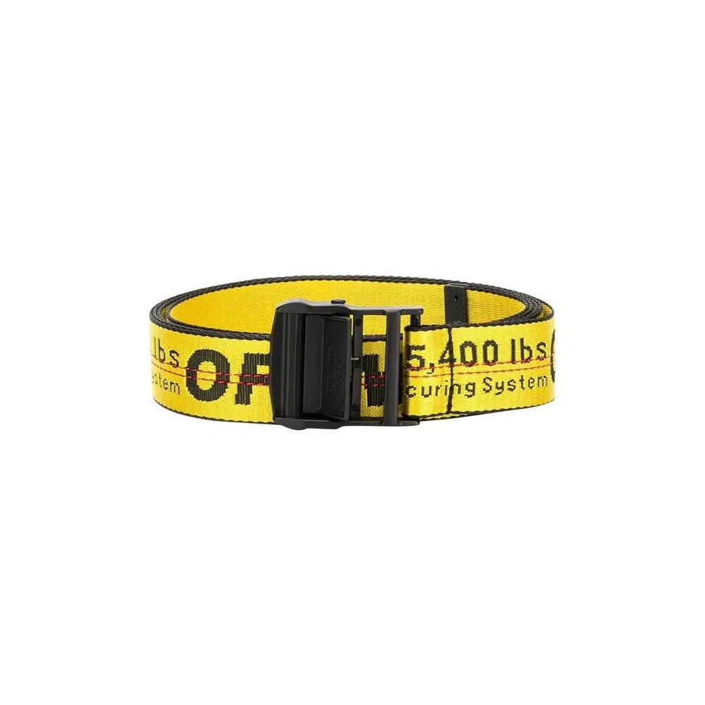 Ремни Off-White Classic Industrial Belt Short 'Yellow/Black' 1