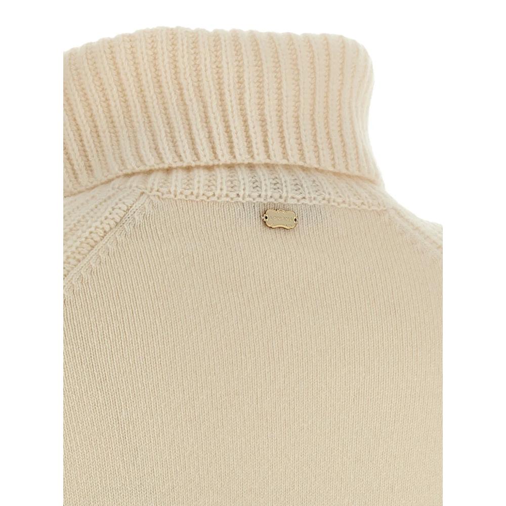zip-neck cropped sweater 4