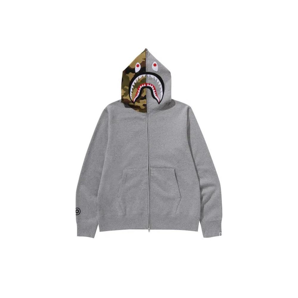 Молнии BAPE 1st Shark Full Zip Hoodie 'Grey' 1