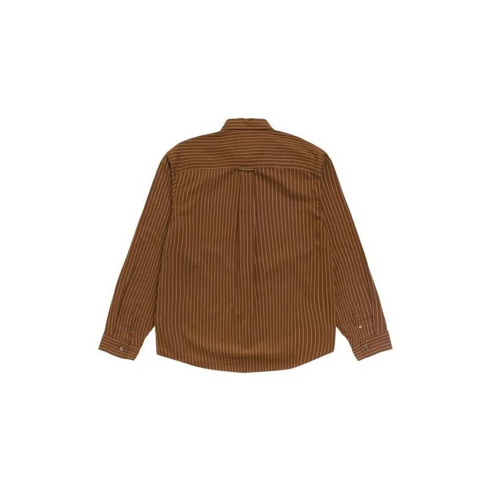Рубашки на пуговицах Stussy Оксфордская рубашка «Brown Stripe» 2