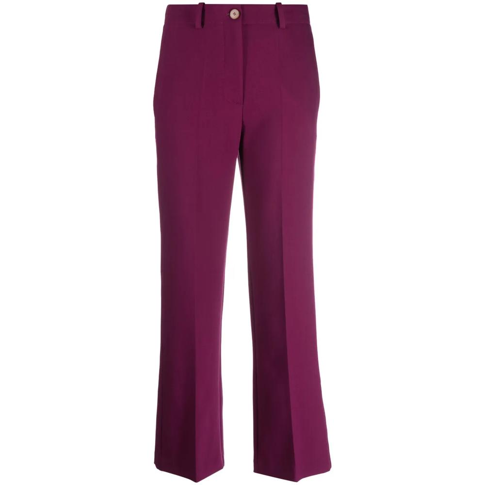 high-waisted straight-leg trousers 1