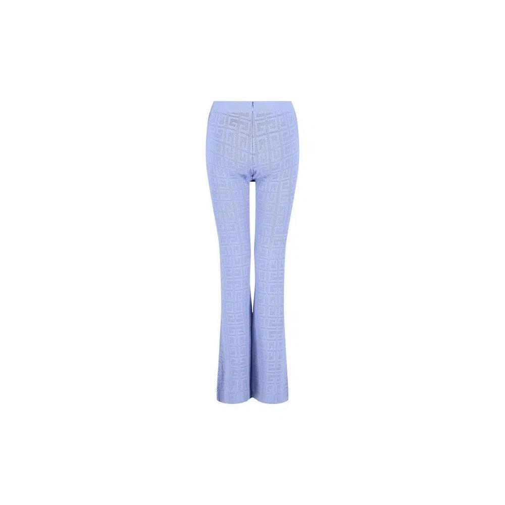 Низ Givenchy 4G Jacquard Flared Pants 'Lavender' 2