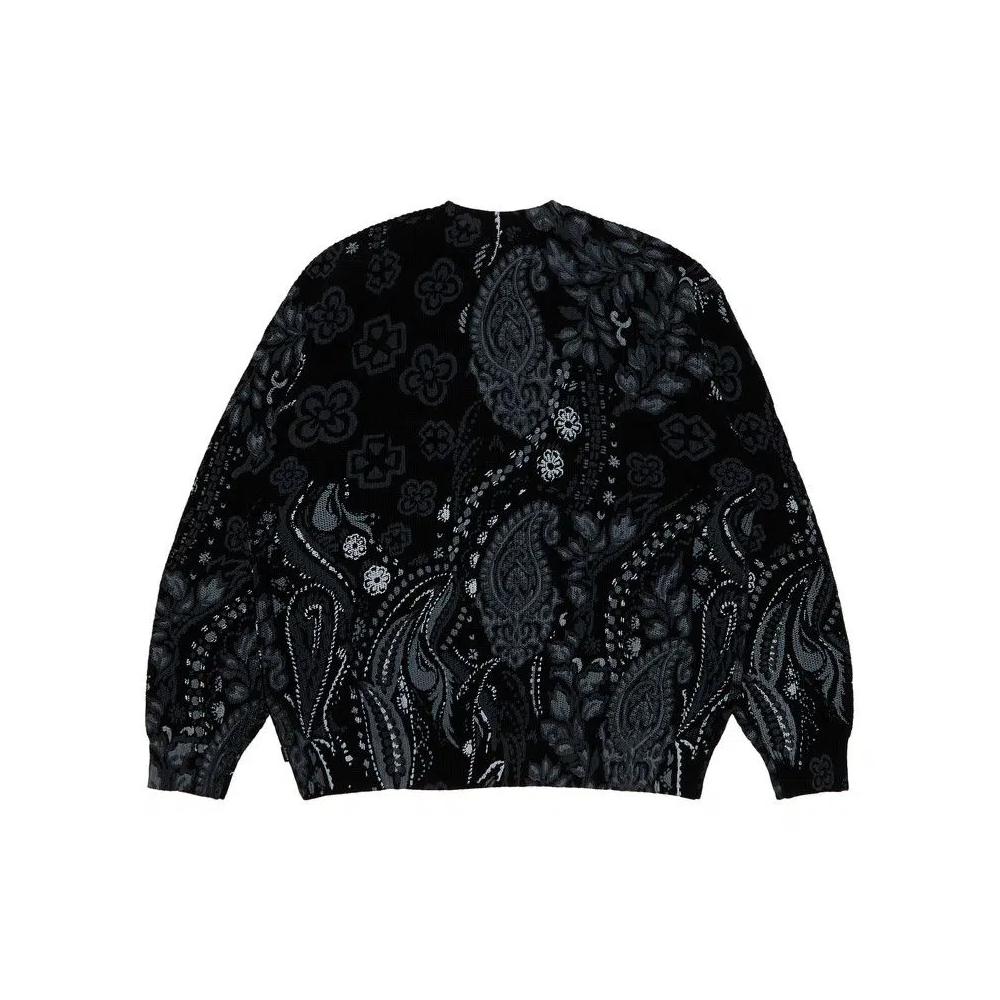 Свитера Supreme Printed Paisley Sweater 'Черный' 2