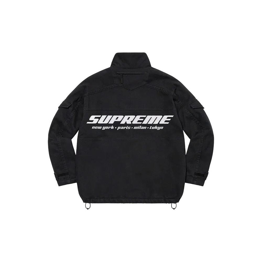 Куртки Supreme Brushed Twill Zip Jacket 'Black' 2