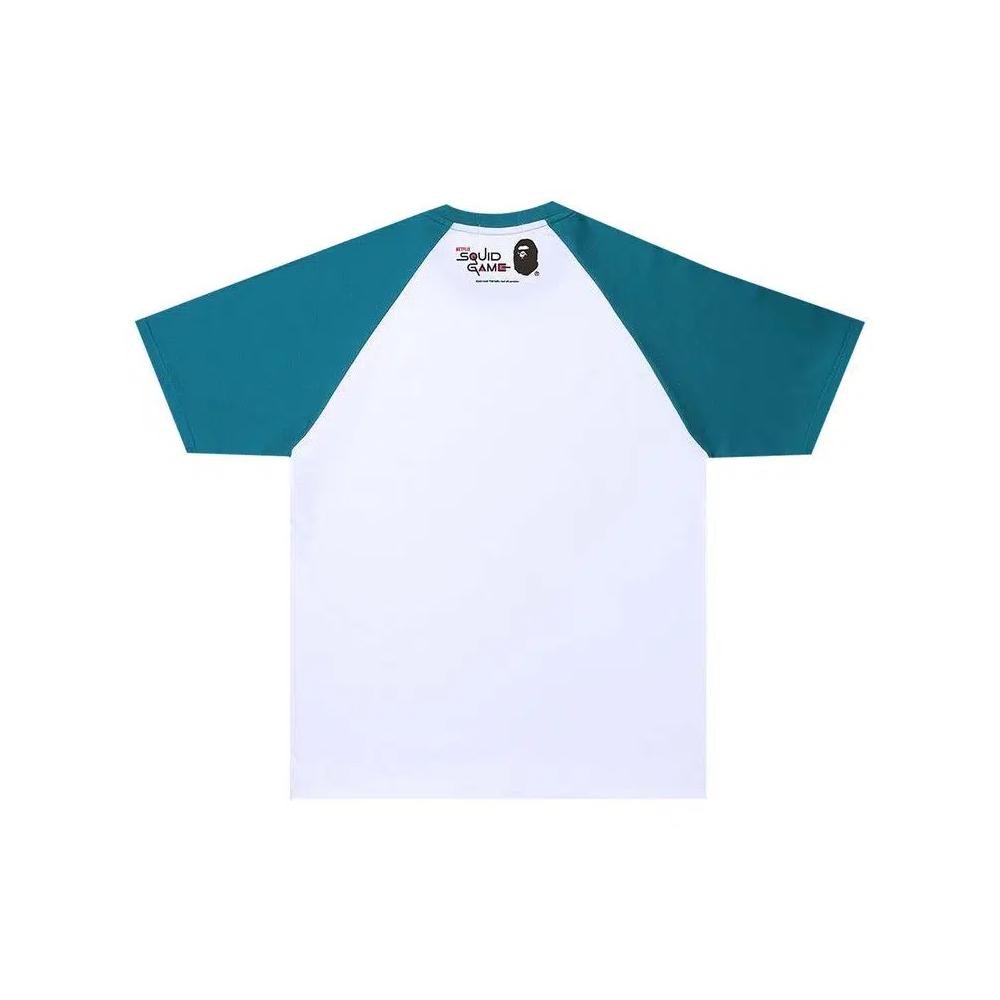 Футболки BAPE x Squid Game Raglan Tee 'Green' 2
