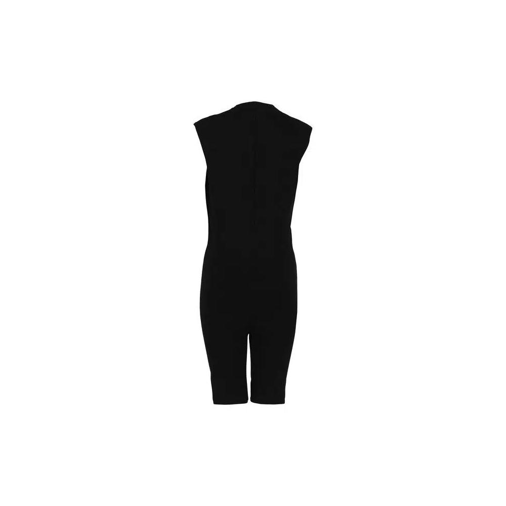 Комбинезоны и полукомбинезоны Ferragamo Plunging Sleeveless Romper 'Черный' 2
