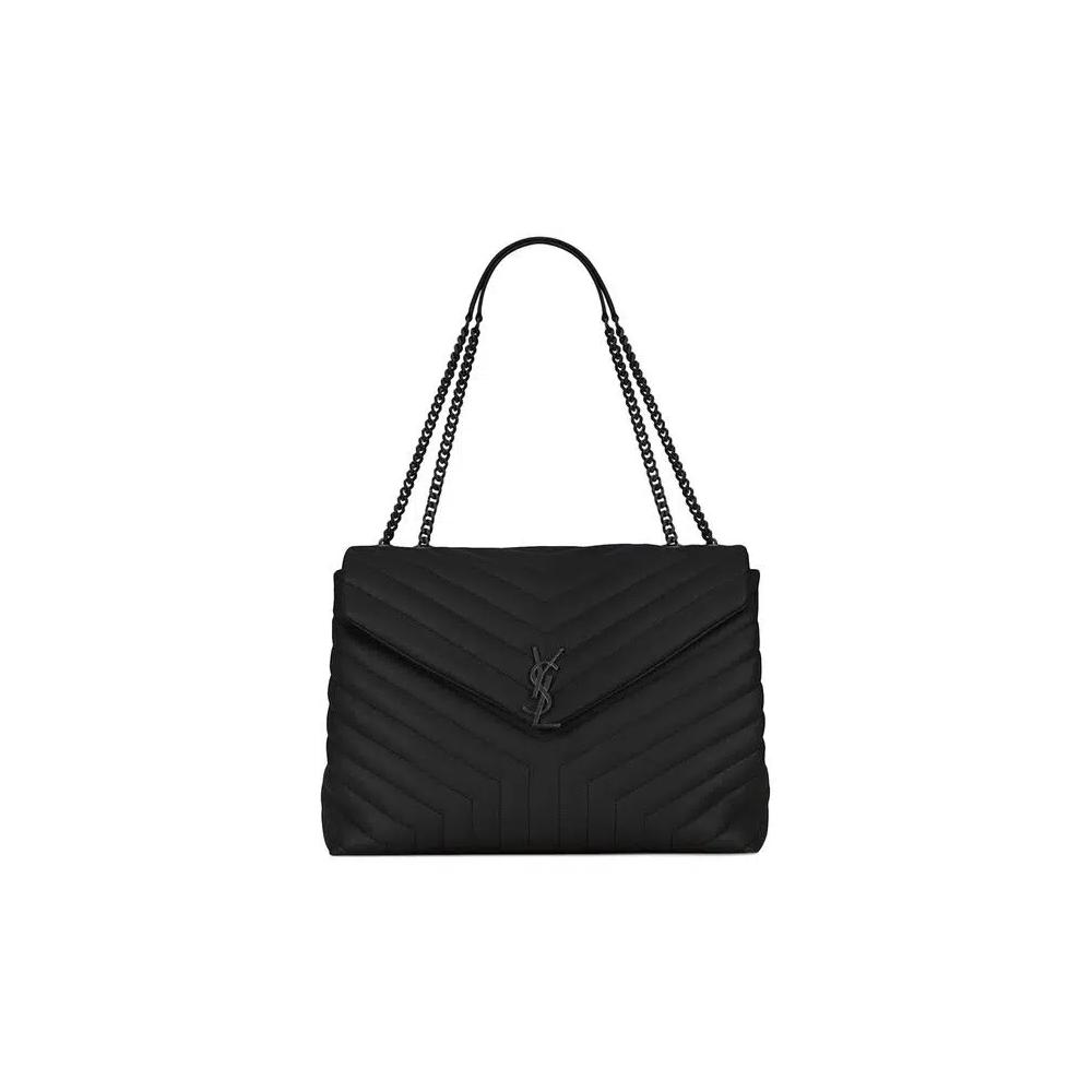Сумки через плечо Saint Laurent Large Loulou Shoulder Bag «Black» 1