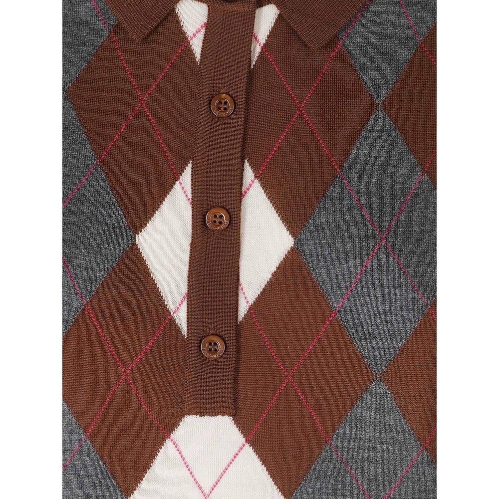 Diana argyle-knit polo shirt 3