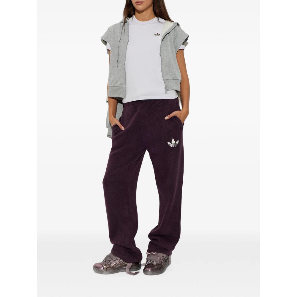 Trefoil-logo drawstring track pants 2