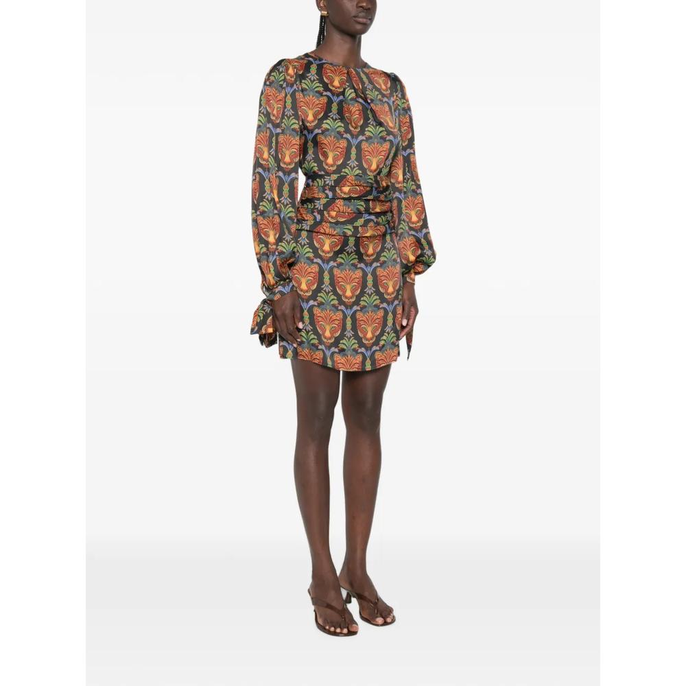 Boho animal-pattern mini dress 4